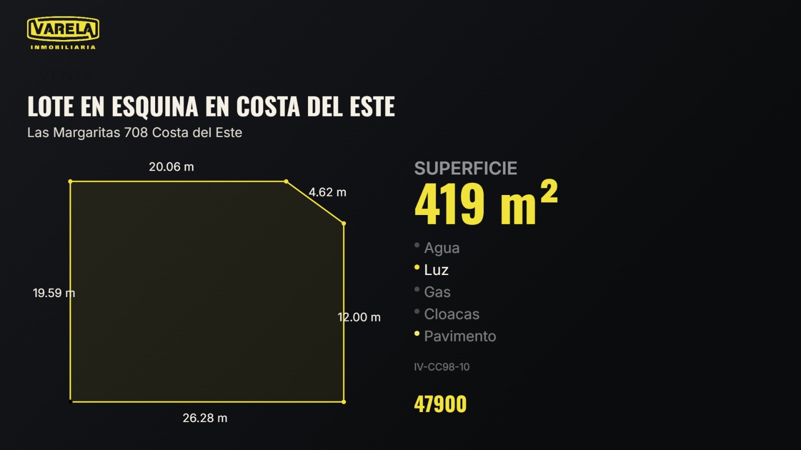 Venta Lote Margaritas en Costa del Este - Costa del Este - foto 1